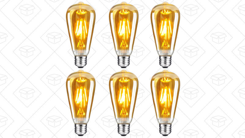 Pack de 6 Bombillas Edison, $18 con código QVVAHX4S